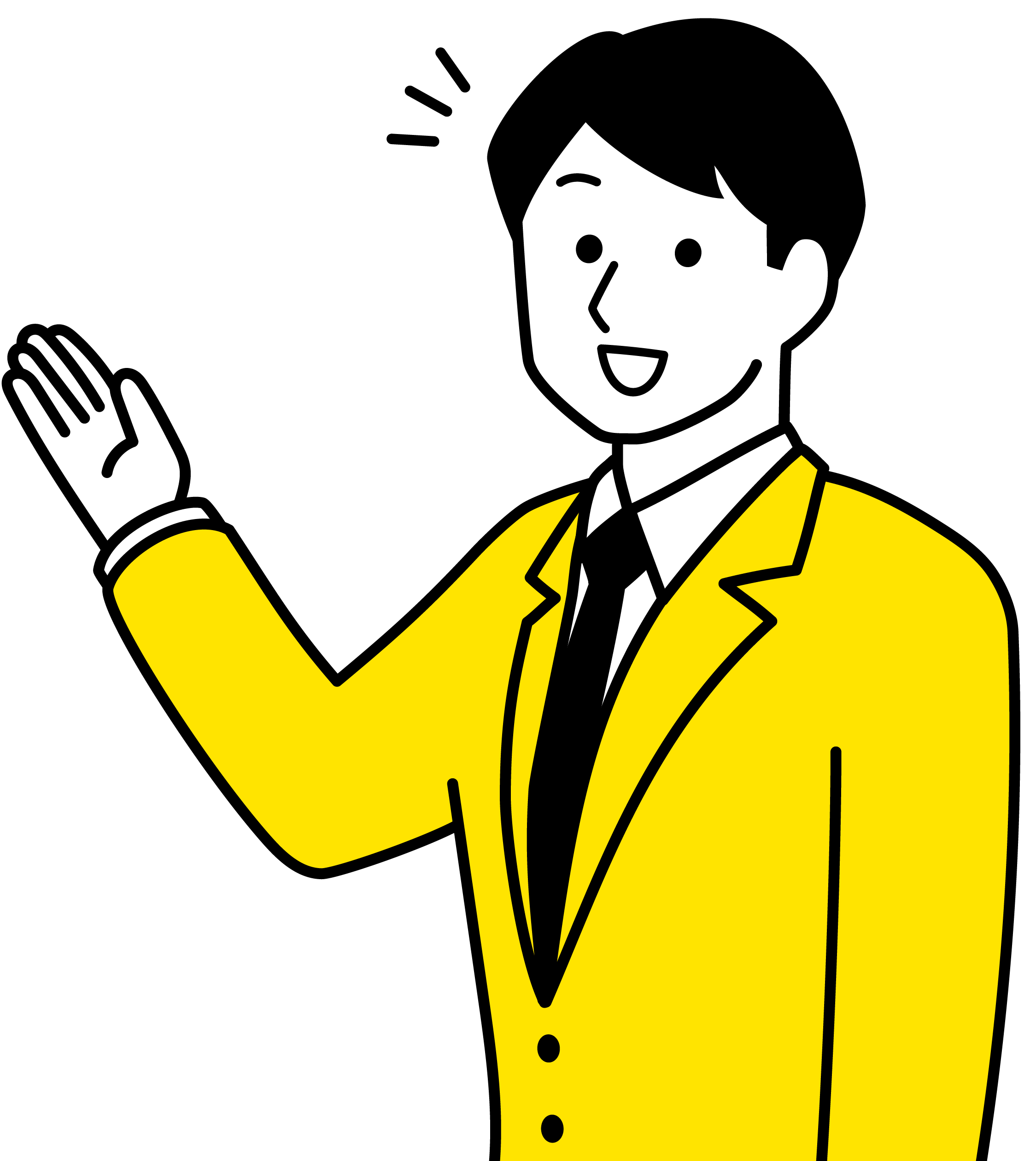 説明するスタッフ